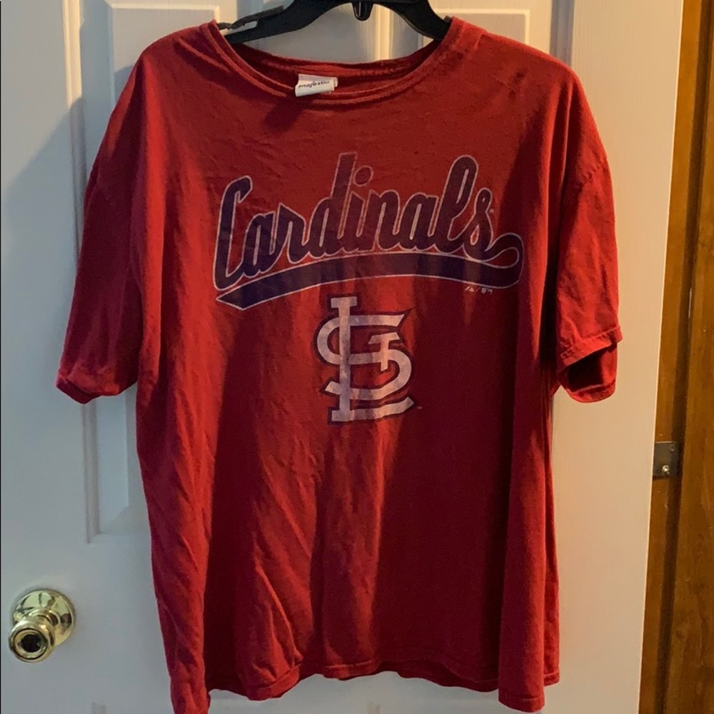 Vintage Cardinals Baseball Long Crop Tee